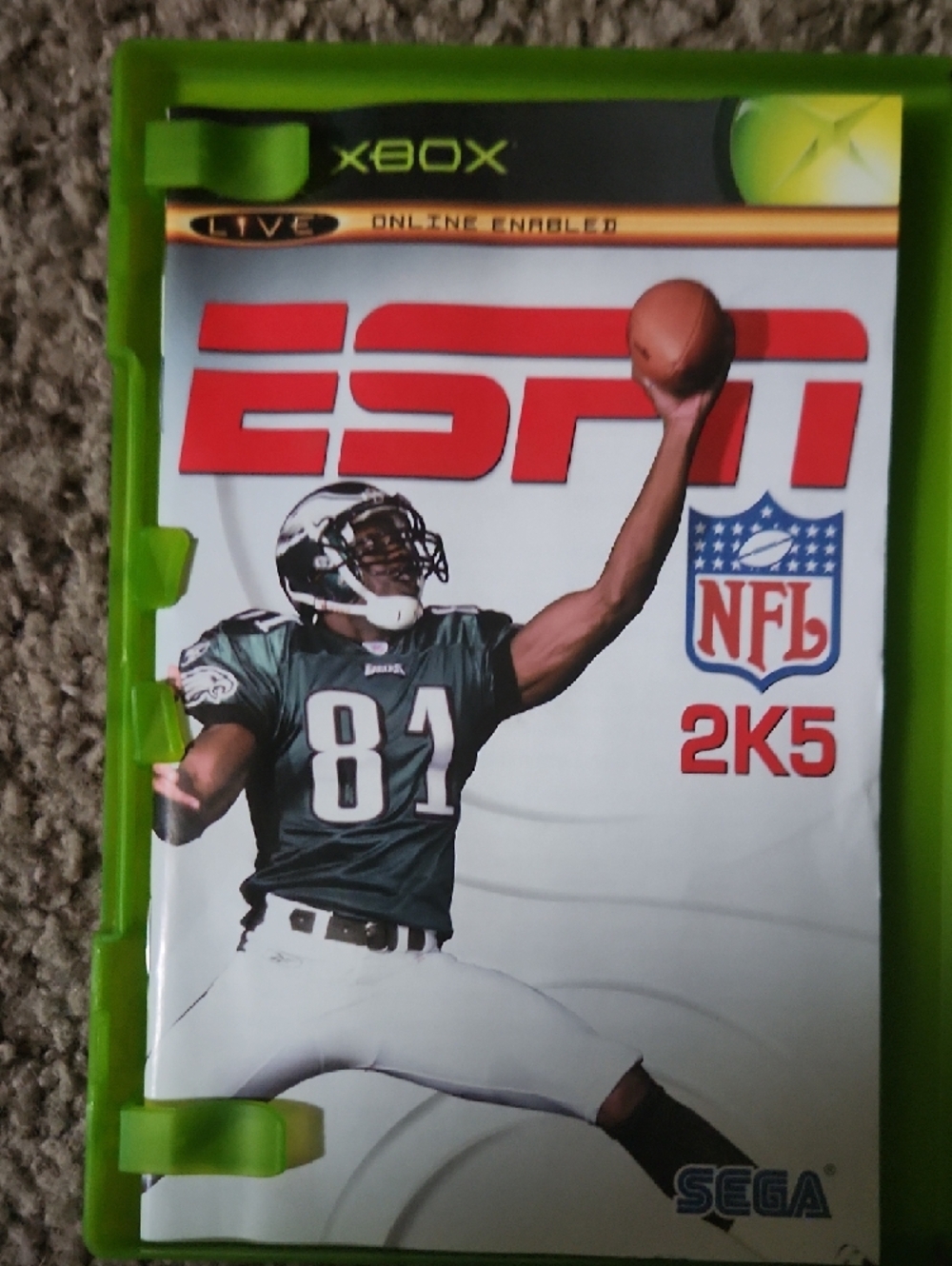 ESPN NFL 2K5 Xbox Game - Green Cover - Picture 3 of 4